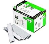 meite 9013 Type 90/13 mm Narrow Crown Staples for Staple Gun, 18 Gauge Galvanised Upholstery Staples for Furniture, Wood Box, Crafts DIY (8,000 Counts)