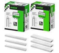 meite 9016 Type 90/16 mm Narrow Crown Staples for Staple Gun, 18 Gauge Galvanised Upholstery Staples for Furniture, Wood Box, Crafts DIY (4,000 Counts)