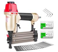 meite F50C Pneumatic Brad Nailer with 2000pcs Nails (1-1/4", 2"), Air 18 Gauge Brad Nailer Small Finish Nail Gun for Trim Work, Fires 18 Gauge Brad Nails 5/8 Inch to 2 Inch