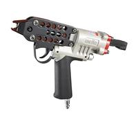 meite SC760C Pneumatic Hog Ring Gun, 16 Gauge 12.5 mm Crown Hog Ring Pliers | 2.6-3.6mm Closure Air C Ring Stapler Gun, 16.9mm (5/8") Outer Crown, for Mattresses and Pet Cages