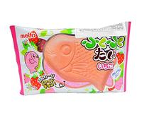Meito Puku Puku Tai Choco Monaka Ichigo (Fish Shape Strawberry Choco Wafer) 16.5g