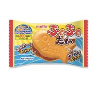 Meito Puku Puku Tai Monaka Japanese Choco Fish Shape Wafer Biscuit Snacks 16.5g (Fluffy Chocolate)