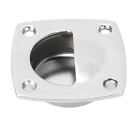 MeitrciL Boat Flush Pull Handle, 316 Stainless Steel Square Recessed Sliding Door Handle Marine Hatch Pull Handle for Ship Yacht Hatch RV Cabinet and Furniture (1)
