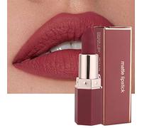 MEITREND Lipstick, Matte Lipsticks For Women Long Lasting Red Lipstick, Waterproof Sweatproof Natural Nude Moisturizing Hydrating High Pigmented Smooth Velvet Texture Lip Stick Makeup Gift