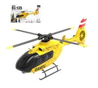 Meiurlex 1/36 RC Helicopter for Adults, F06 EC-135 Remote Control Helicopter Aircraft 6 CH Direct-Drive Brushless RC Airplanes Military Aileronless Helicopter Model - RTF Version