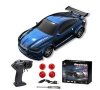 Meiurlex 1/64 Scale Drift RC Car, 2.4Ghz Desktop Mini Racing Drift Remote Contrl Car Model, Adjustable Sports Vehicle Hobby Gift for Adults