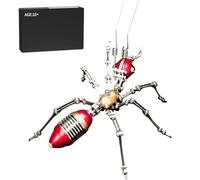 Meiurlex 3D Metal Puzzle Ant Army Kit for Adults & Collectors, Mechanical Steampunk Insect Model, DIY Assembly Jigsaw Puzzle Kits to Build Gift for STEM Learning & Desk Decoration (100PCS)