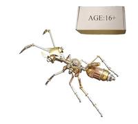 Meiurlex 3D Puzzle Steampunk Model Kits, 150+PCS Stereo Little Ant Metal Mechanical Jigsaw DIY Assembly Metal Insect 3D Model for Adults Birthday Gift
