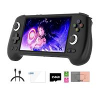 Meiurlex RG556 Retro Handheld Game Console, 5.48-Inch AMOLED Screen Android 13 System Built-in 256G SD Card 8000 Games Video Games Player for dults Kids Boys ((4+128G)+256G)