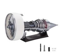 Meiurlex Turbofan Engine Model Kits That Runs, TRENT900 1/15 Scale 3D Printed Functional Turbofan Aircraft Engine Model with Electric Light - Build Your Own Turbojet Engine That Works