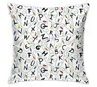Meius Stranger Things Print Decorative Throw Pillow Covers/Handmade Pillow Shams, Pillows Inserts Decorative Throw Pillows 18 inch x 18 inch