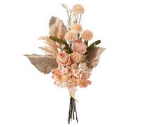 MEIVINES Artificial Flowers Artificial Roses Faux Flowers Bouquets Silk Flower Arrangements Wedding Bouquets Realistic Fake Plant for Wedding Party Table Centerpiece Home Decor (Champagne)