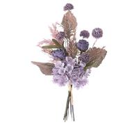 MEIVINES Artificial Flowers Artificial Roses Faux Flowers Bouquets Silk Flower Arrangements Wedding Bouquets Realistic Fake Plant for Wedding Party Table Centerpiece Home Decor (Purple)