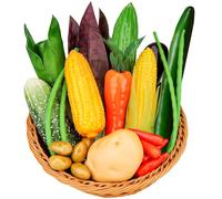 Meiwlong 22 PCS Artificial Lifelike Vegetables Fake Realistic Props Decoration Home Party Faux Simulation Photography Model Ornament Kitchen Festival