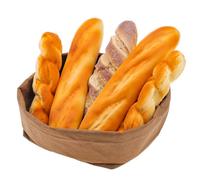 Meiwlong 5 Pieces Artificial Bread Set,Realistic Bread Fake Baguette Bread Loaf Loaves Of Bread For Food Props Display Home Kitchen Bakery Restaurant Decoration