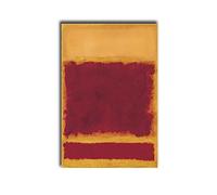 MEIXI MOBILE Oil on Canvas Posters And PrintsMark Rothko Composition 1958 Red Yellow Gold Vintage Poster Art Print Mark Rothko Print Living Room Bedroom Home Decoration 16x24inch-without Frame