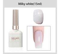 meixia* Nail Pure Black Pure White Uv Polish Ice Transparent Milky White Protein Color Glue Black And White Brushed Colored Drawing Glue Basic All-...