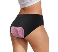 MeiXiu Women's Cycling Underwear 4D Padded Bike Shorts Lightweight Biking Bicycle Briefs with Padding Shock Absorbing Comfortable Black