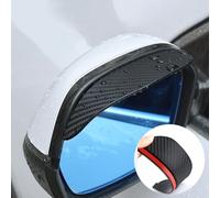 MEIYANFA 2PCS Car Side Wing Mirror Rain Deflectors for Citroen C4 Cactus 2014-2017, Carbon Fiber Mirror Covers Cap, Smoke Guard Rear View Mirror Protector for Cars