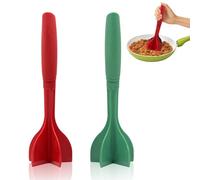 MEIYAXINWIN Pack of 2 Minced Meat Chopper, Nylon Meat Chopper with 5 Blades, Non-Stick, Odourless, Heat Resistant, Easy to Clean, Portable, Versatile for Meat, Vegetables, Fruits