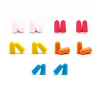 Meiyea 10 Pairs Soft Foam Ear Plugs for Sleeping Noise, Silicone Protective Noise Reduction Earplugs, Washable Waterproof Earplugs Suitable for Learning, Sleeping, Swimming