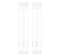 Meiyea 2 Pairs Invisible Soft Clear Frosted Non-Slip Adjustable Transparent Replacement Shoulder Bra Strap-1CM