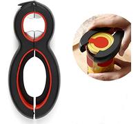 Meiyea Heavy Duty 6 in 1 Can Opener for Arthritis - Multi Function Bottle, Jar, and Soda Opener, Easy Grip Kitchen Tool for Seniors, Elderly, and Weak Hands