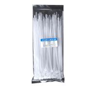 Meiyea Nylon Zip Ties, 5x200mm, White, 100 Pcs