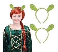 MEIYIFANG 2 PCS Halloween Plush Ogre Animal Ears Headband Headwear Dressing Up for Women Men Cosplay Party Costume Accessories
