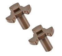 MeiyiZheng 2 Pcs Microwave Turntable Coupler Replacement Heat Resistance Microwave Oven Turntable Roller Guide Support 6mm x 8mm Ovens Mica Plates Repairing Part for Glass Tray Rotating