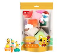 MeiyiZheng Pack of 24 Colors Air Dry Clay - Non-Toxic Ultra Light Magic Modeling Clay for Kids & Adults - Creative DIY Arts & Crafts Kit for Ages 3-8+ (24 Vibrant Air Dry Clay Colors)