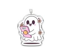 MEIYSTICK Cute Ghost Bookish Girlie Dust Plug Charm, Bookish Kindle Charms, Acrylic Dust Plug Charm Type C or Lightning, Kindle Accessories Charms, Love Reader, Gifts for Book Lover (Type-C)