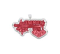 MEIYSTICK Enemies to Lovers Sword Dust Plug Charm, Bookish Kindle Charms, Acrylic Dust Plug Charm Type C or Lightning, Kindle Accessories Charms, Romance Reader, Gifts for Book Lover (Lightning)