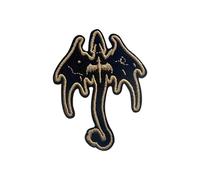 MEIYSTICK Fourth Wing Dragon Embroidery Patch for Clothes Backpacks Hats Jeans Bags, Size 3" Iron Patch or Sew On Patches, Fantasy Reader Applique Embroidery Patches, Boookish Gift for Book Lovers