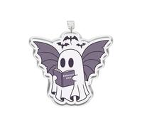 MEIYSTICK Ghost Romantasy Girlie Dust Plug Charm, Kindle Charm, Acrylic Dust Plug Charms Type C or Lightning, Kindle Accessories Charms, Reading Bookish Gifts for Book Lover (Lightning)