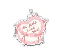 MEIYSTICK Hot Girls Read Smut Dust Plug Charm, Kindle Charm, Acrylic Dust Plug Charms Type C or Lightning, Kindle Accessories Charms, Bookish Heart Cake Gifts for Book Lover (Type-C)
