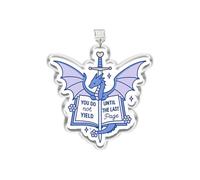 MEIYSTICK You Do Not Yield Until the Last Page Dust Plug Charm, Kindle Charm, Acrylic Dust Plug Charms Type C or Lightning, Kindle Accessories Charms, Dragon Sword Bookish Gifts (Type-C)