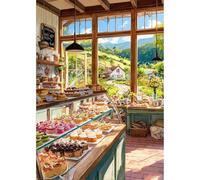 MEIYUDA 5D Diamond Art Painting Kits Adults Dessert Shop 30x40cm