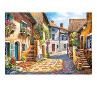 MEIYUDA 5D DIY Diamond Painting Art Kits Adult Street View, Diamond Painting Kit for Adults Beginners Kids Crystal Art Full Round Drill Landscape, Diamond Art Cross Stitch Home Wall Decor 40x30cm