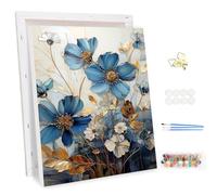 MEIYUDA DIY Paint by Numbers for Adults with Frame Lotus Flower, Paint by Numbers Kits Paint by Numbers, Arts and Crafts for Beginner Acrylic Pigment Drawing Paintwork Wall Art 30x40cm