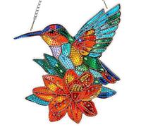 MEIYUDA Hanging 5D Diamond Art Kits Adults Bird, Flower DIY Diamond Painting Art Kit for Beginners Suncatcher, Home Wall Decor Arts and Craft Kits for Adults Kids