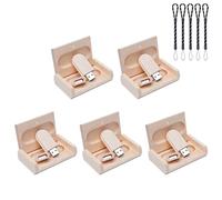 Meiyuexiang 5 PACK Wood USB Flash Drive Storage Stick USB2.0 Memory Stick with Wooden Box 16GB