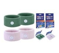 MEIYYJ Motion Sickness Bracelets Acupressure Relief for Motion Sickness Sea Sickness Wristbands for Adults & Kids,Morning Sickness Relief for Pregnant Women Ideal for Car Sea Air Tarvel-Green/Pink