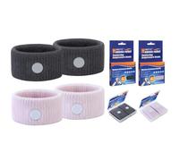 MEIYYJ Motion Sickness Bracelets Acupressure Relief for Motion Sickness Sea Sickness Wristbands for Adults & Kids,Morning Sickness Relief for Pregnant Women Ideal for Car Sea Air Tarvel-Gray/Pink