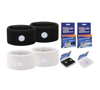 MEIYYJ Motion Sickness Bracelets Acupressure Relief for Motion Sickness Sea Sickness Wristbands for Adults & Kids,Morning Sickness Relief for Pregnant Women Ideal for Car Sea Air Tarvel-Black/White