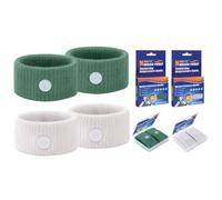 MEIYYJ Motion Sickness Bracelets Acupressure Relief for Motion Sickness Sea Sickness Wristbands for Adults & Kids,Morning Sickness Relief for Pregnant Women Ideal for Car Sea Air Tarvel-Green/White