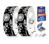 MEIYYJ Travel Sickness Bands Motion Sickness Bands for Adults Adjustable Acupressure Anti Sickness Wristbands for Car Sea Morning Sickness-Black/White