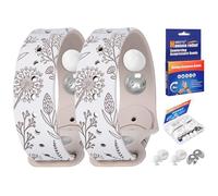 MEIYYJ Travel Sickness Bands Motion Sickness Bands for Adults Adjustable Acupressure Anti Sickness Wristbands for Car Sea Morning Sickness-White/Starlight