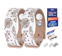 MEIYYJ Travel Sickness Bands Motion Sickness Bands for Adults Adjustable Acupressure Anti Sickness Wristbands for Car Sea Morning Sickness-White/Nude