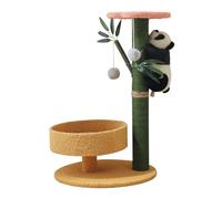 MEIZHITU Cat Tree Cat Climbing Tower Bamboo Shape Panda Cat Tree With Scratching Posts Perch For Indoor Cats